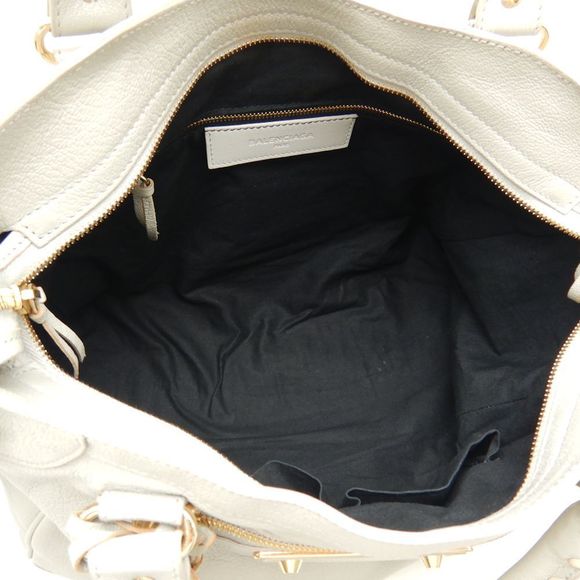 Balenciaga Classic Metallic Edge Velo 2way Bag Leather Gray - Picture 6 of 8